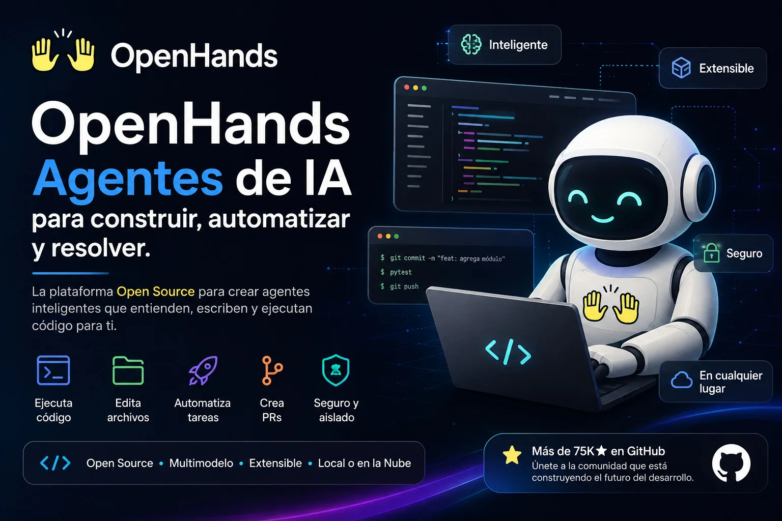 OpenHands está en el top de tendencias de GitHub esta semana, y no es casualidad